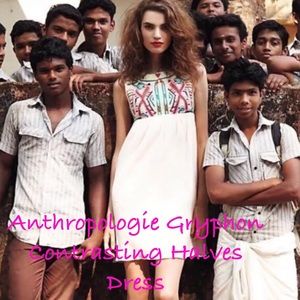 Anthropologie Gryphon Contrasting Halves Dress